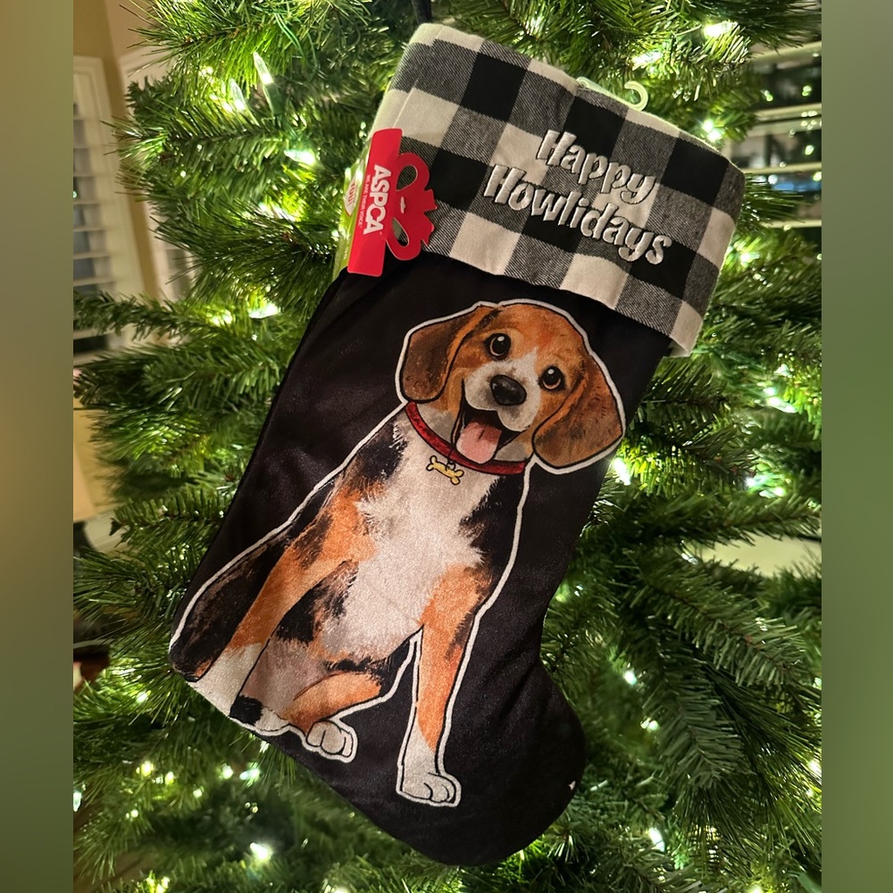 ASPCA Beagle Holiday Stocking NWT